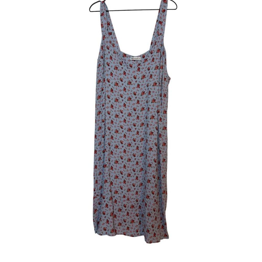 Reformation Altered Blue Floral Cami Dress 3X